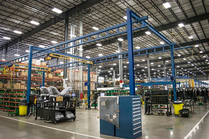 Grúa puente industrial